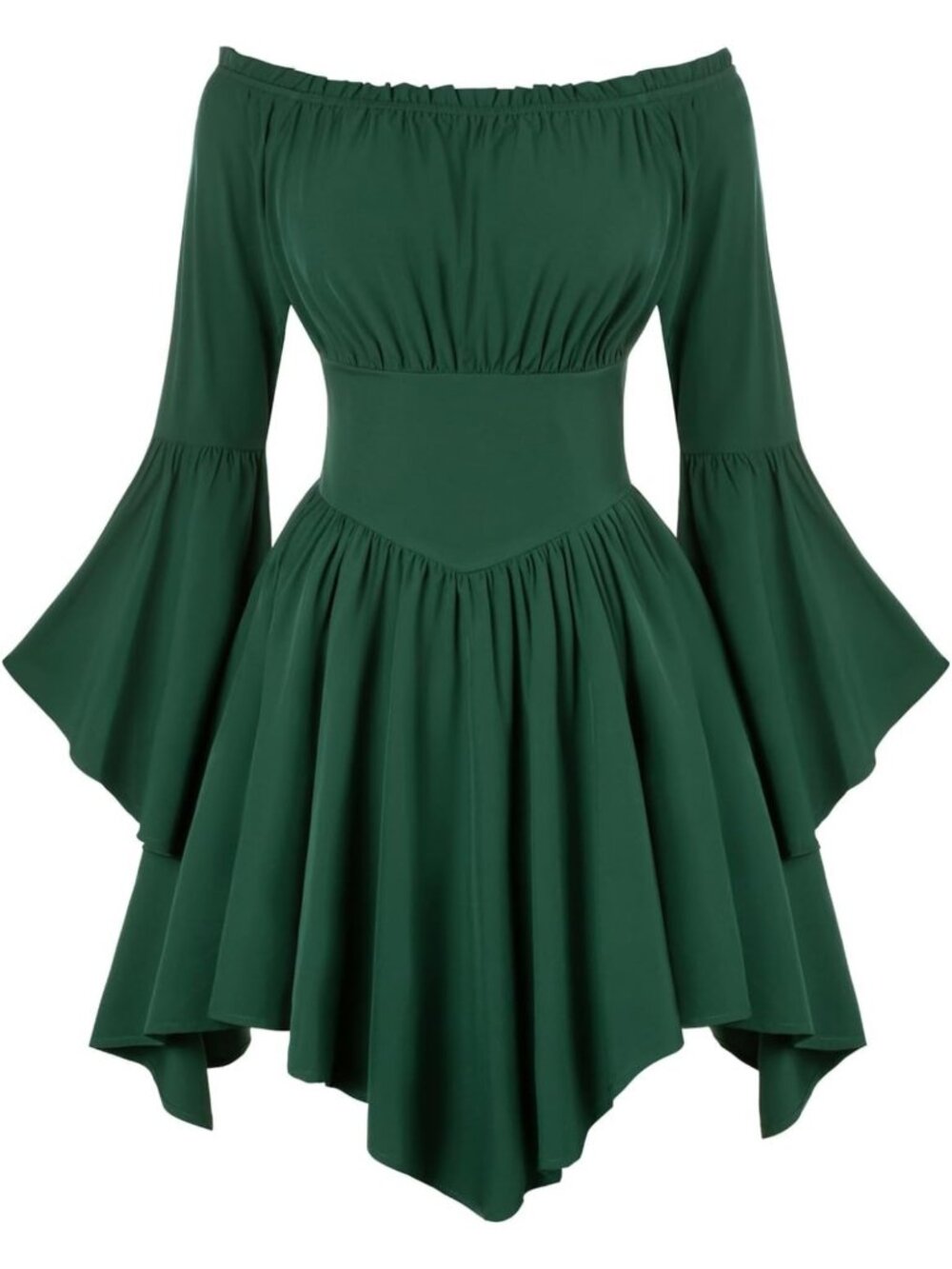 Renaissance Pirate Off-Shoulder Corset Dress for Women - Scarlet Gothic Costume